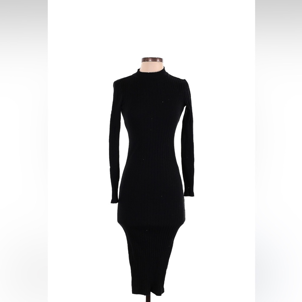 Bodycon midi Zara sweater dress open back